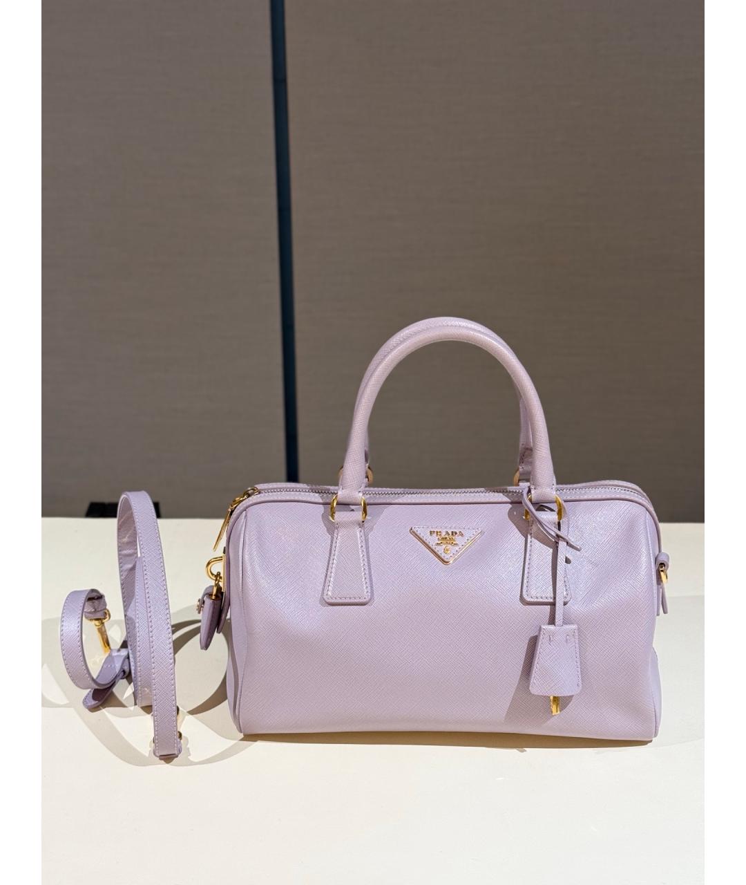 PRADA Фиолетовая кожаная сумка через плечо, фото 10