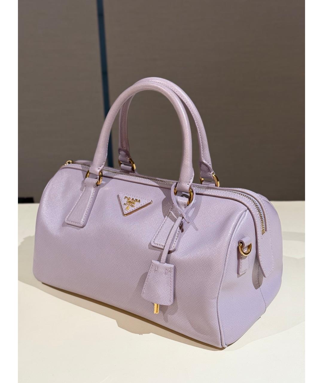 PRADA Фиолетовая кожаная сумка через плечо, фото 4