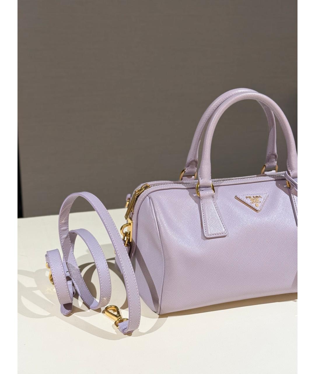 PRADA Фиолетовая кожаная сумка через плечо, фото 2