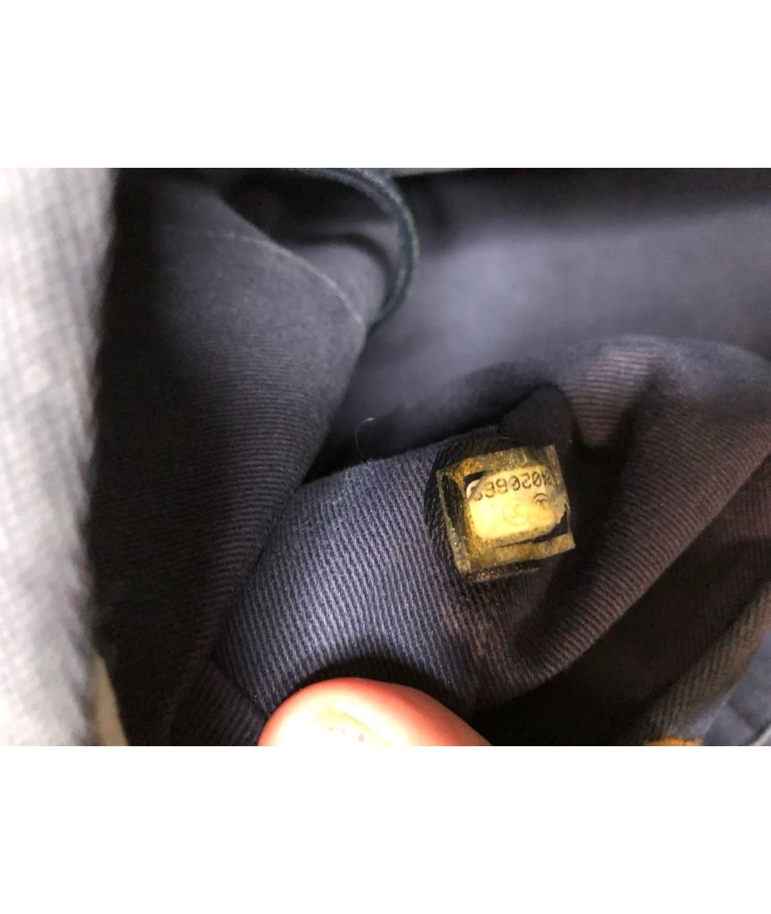 CHANEL Голубая деним сумка тоут, фото 5