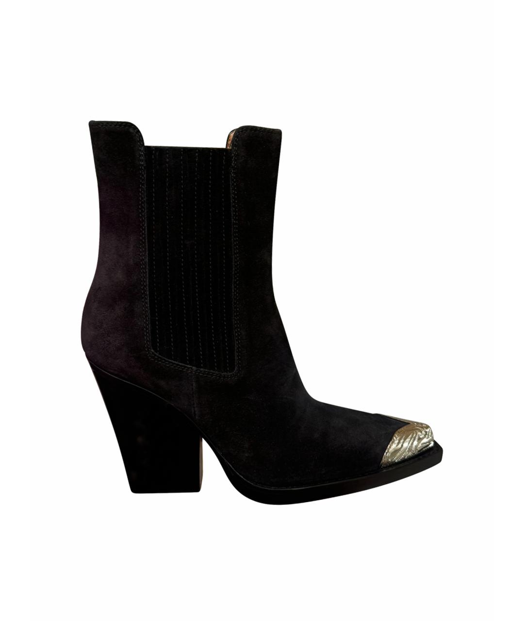 PARIS TEXAS Черные замшевые сапоги, фото 1