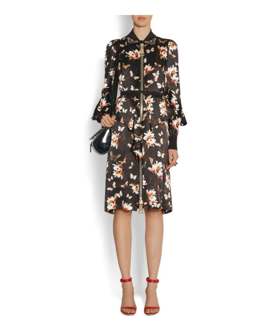 GIVENCHY Мульти шелковое коктейльное платье, фото 3