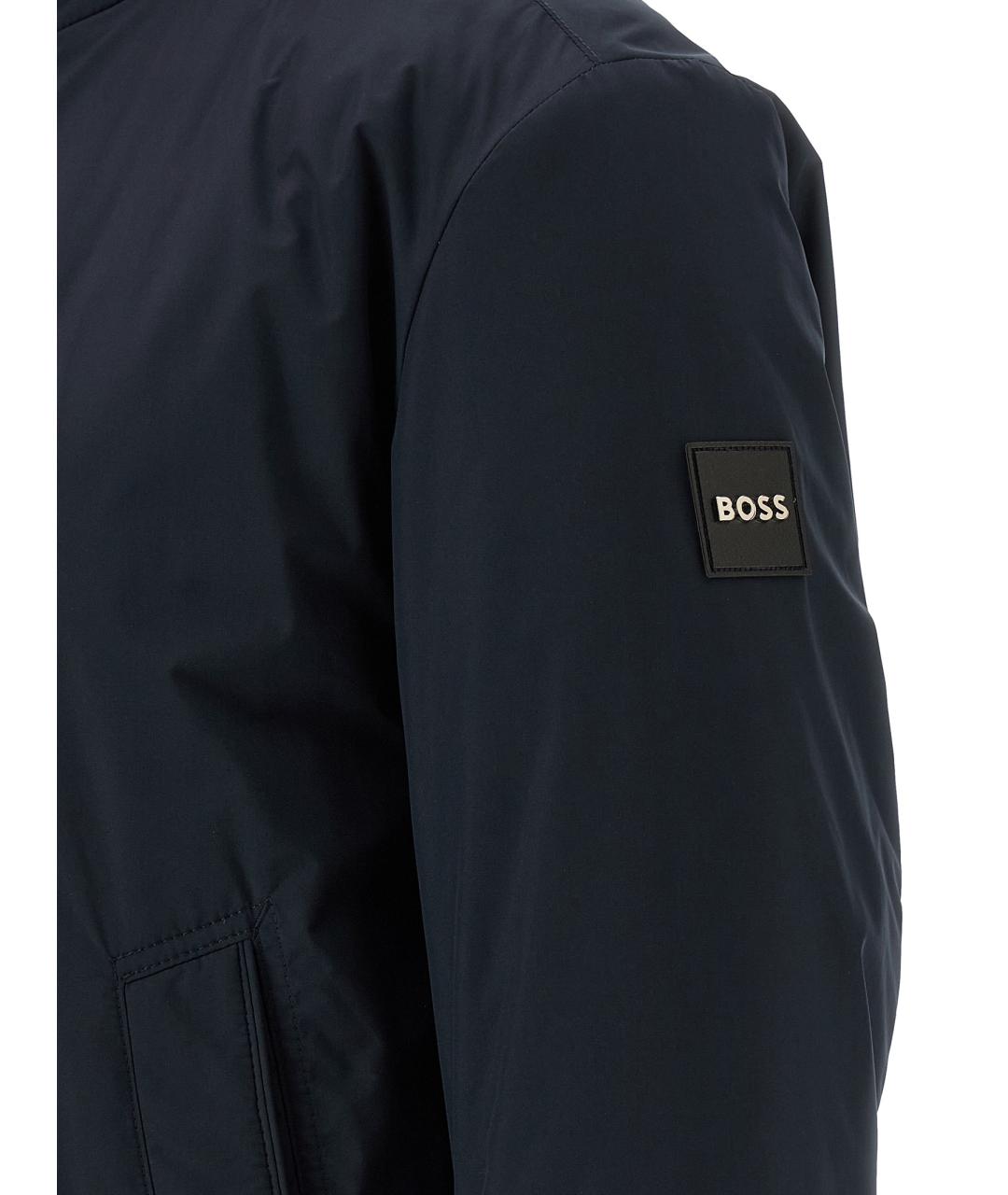 HUGO BOSS Синяя полиэстеровая куртка, фото 4