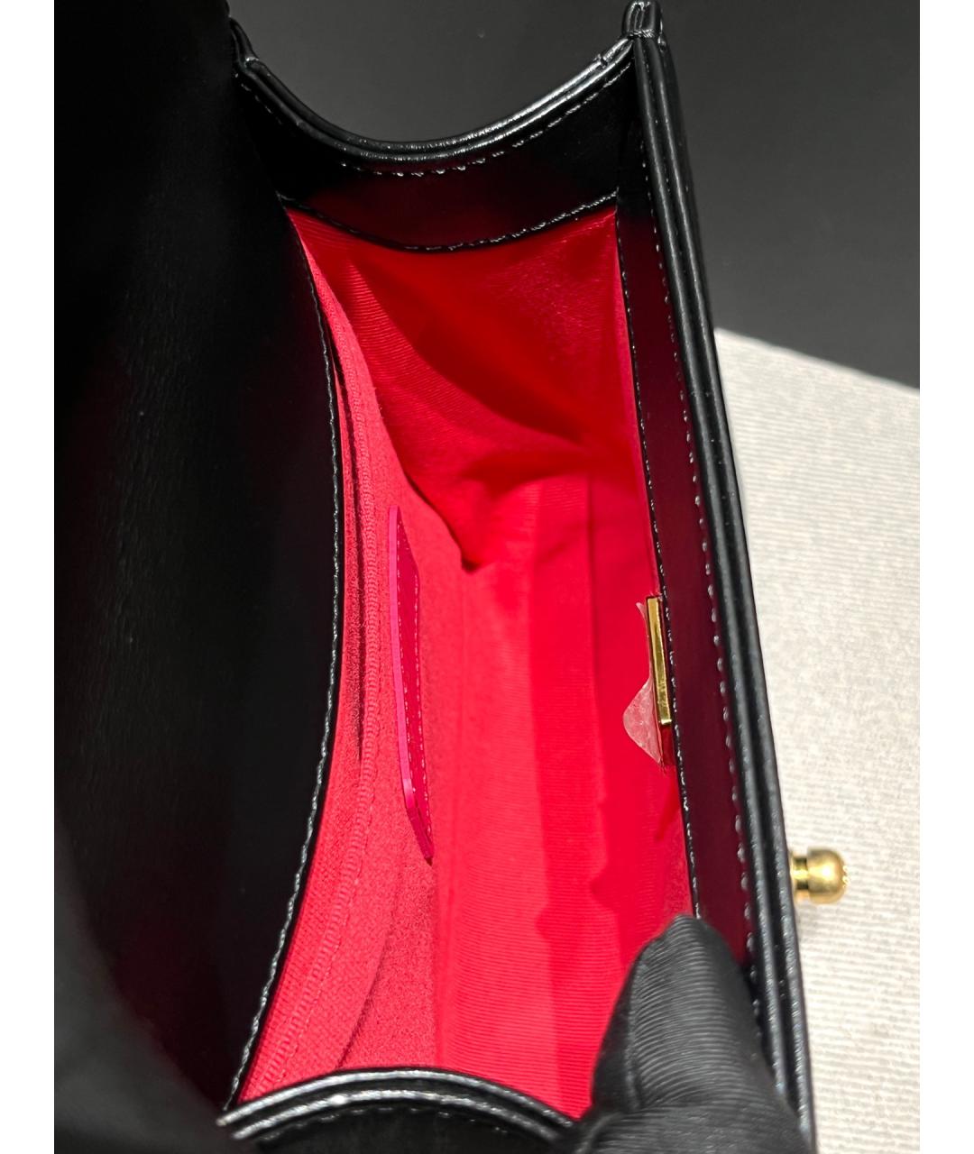 CHANEL Черная кожаная сумка через плечо, фото 7