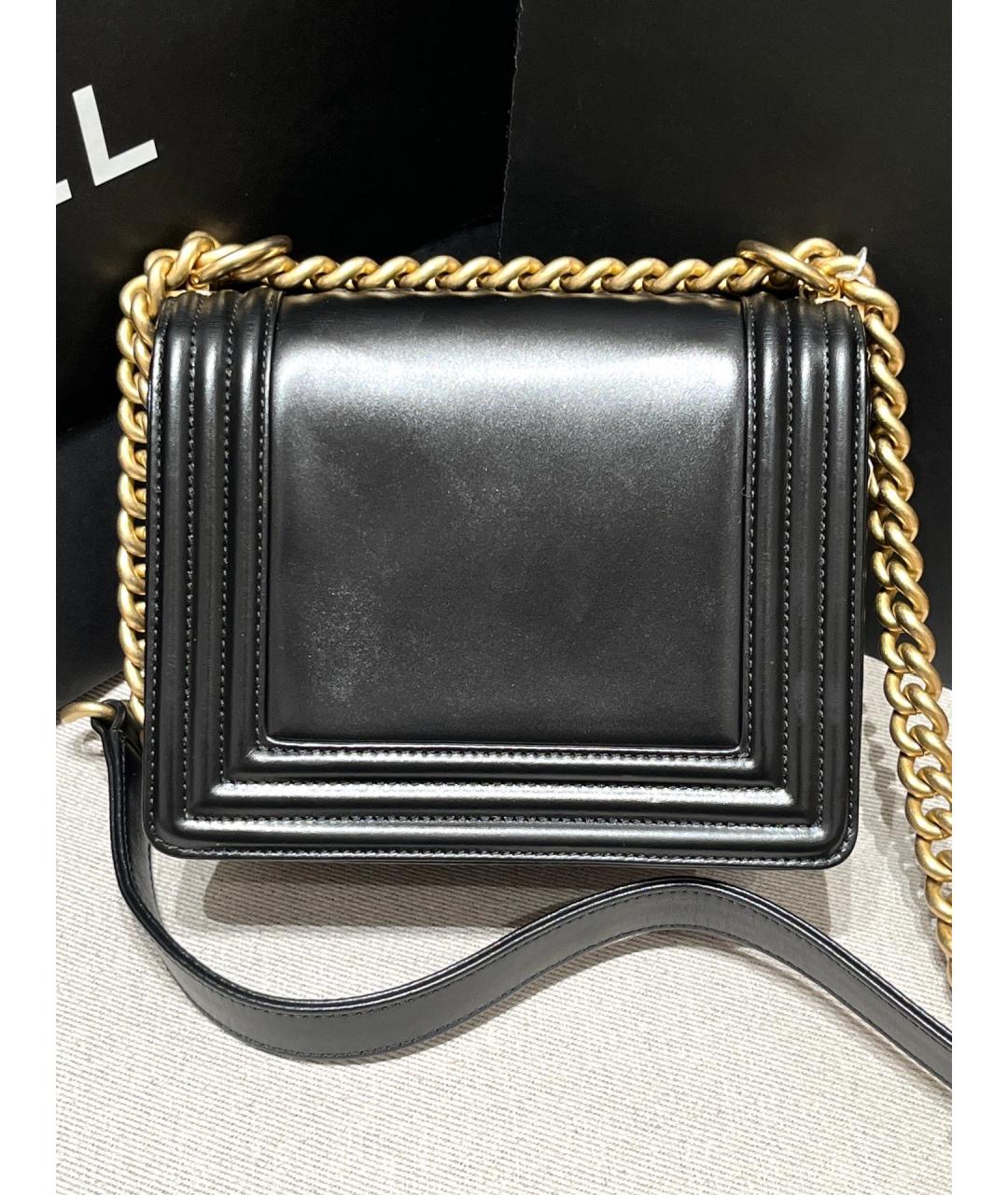 CHANEL Черная кожаная сумка через плечо, фото 2