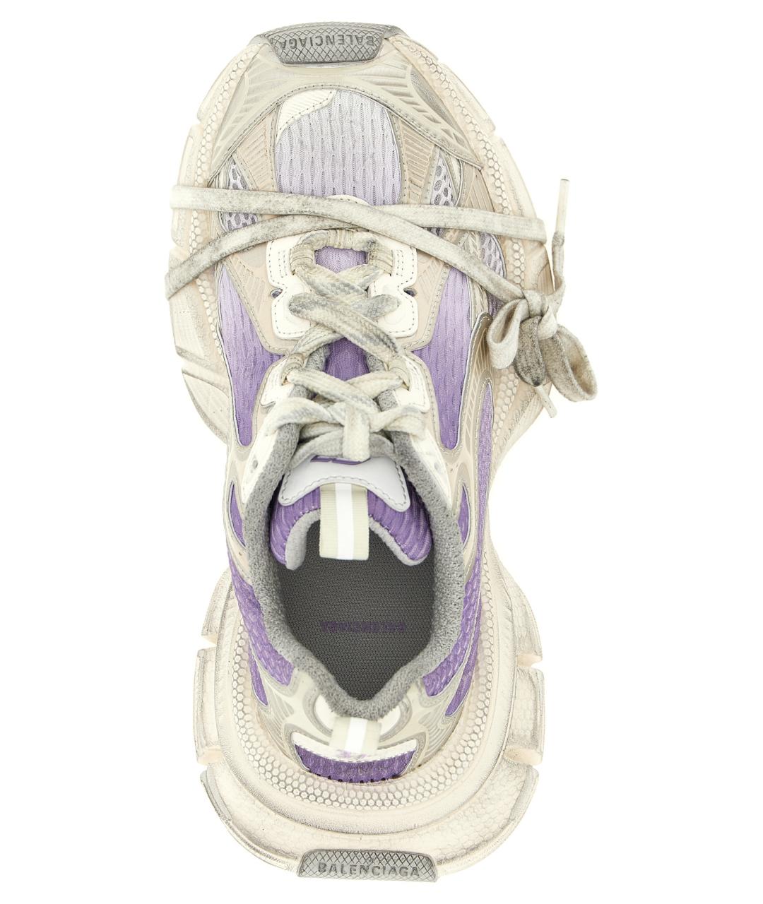 BALENCIAGA Фиолетовые текстильные кроссовки, фото 4