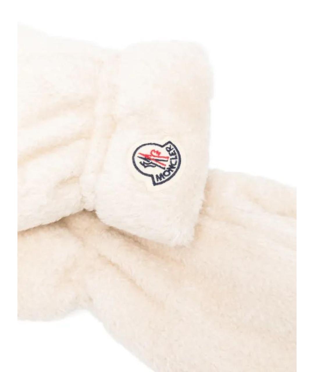 MONCLER Белая шапка, фото 3