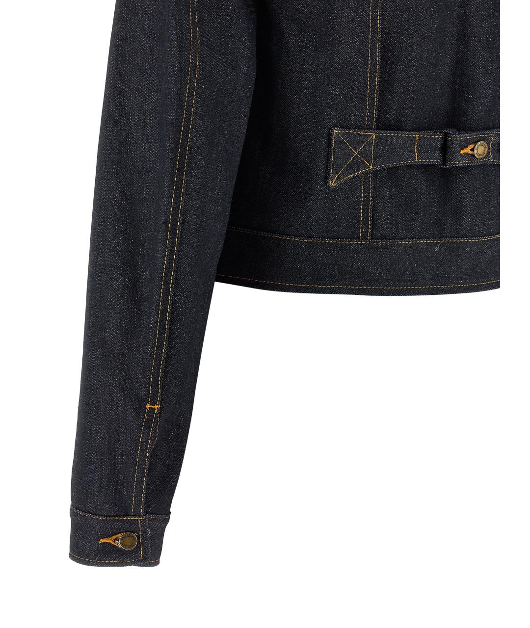 THOM BROWNE Синяя хлопковая куртка, фото 4