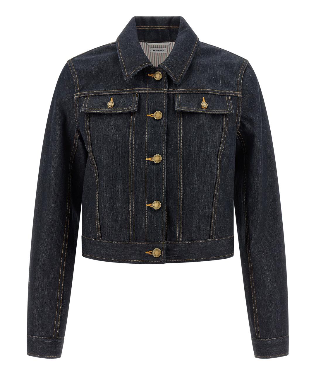 THOM BROWNE Синяя хлопковая куртка, фото 1