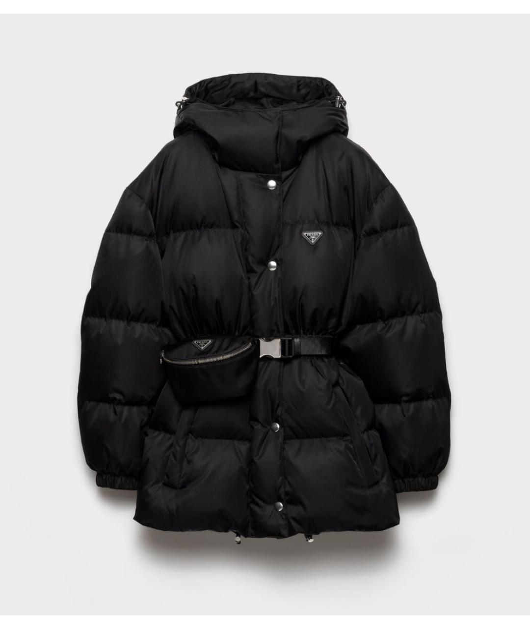 PRADA Черная полиамидовая куртка, фото 4