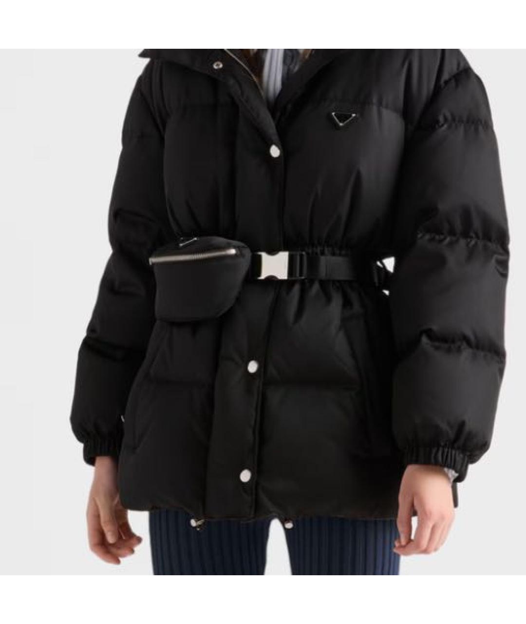 PRADA Черная полиамидовая куртка, фото 3