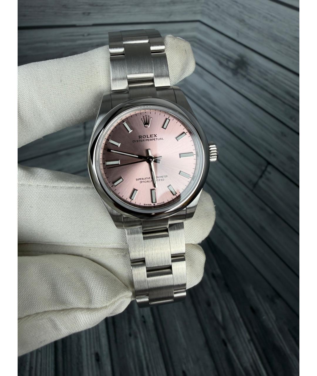 ROLEX Розовые часы, фото 3
