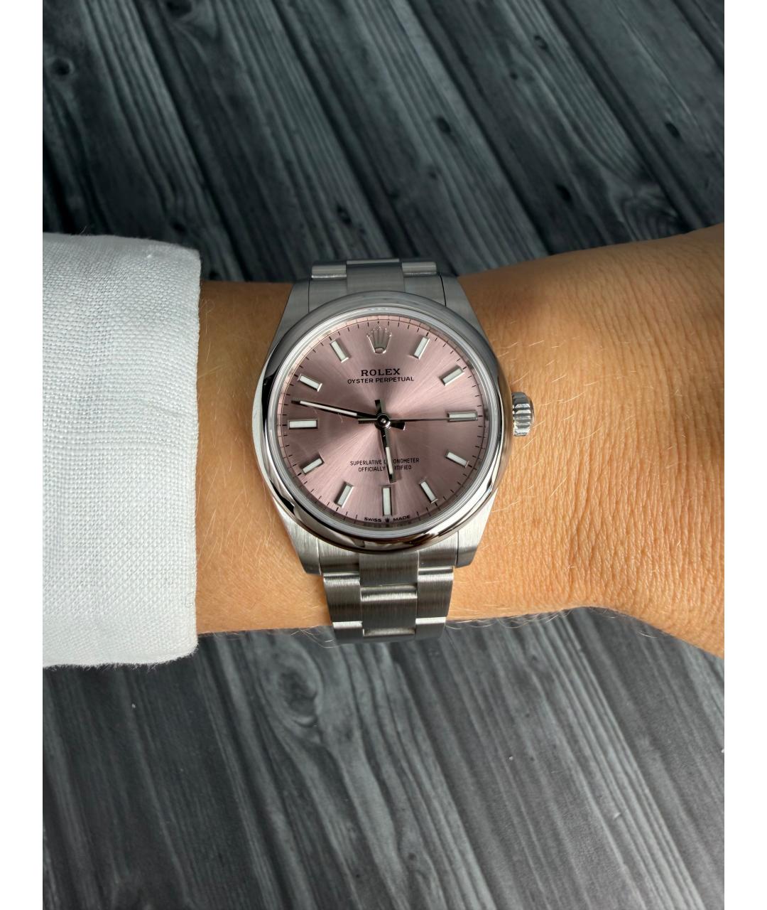 ROLEX Розовые часы, фото 2