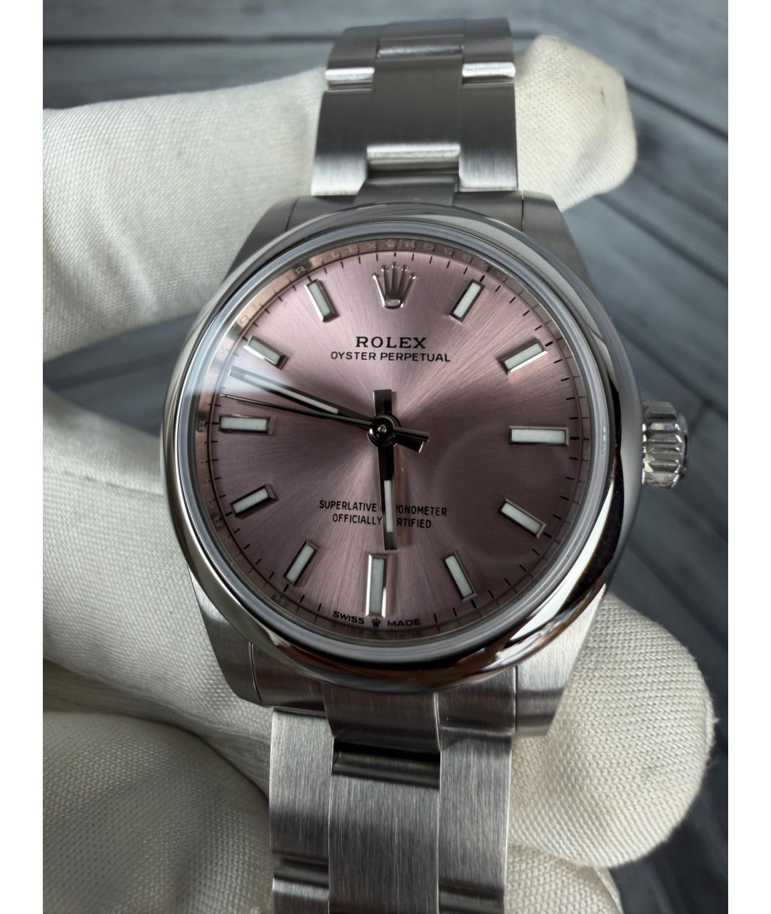 ROLEX Розовые часы, фото 5
