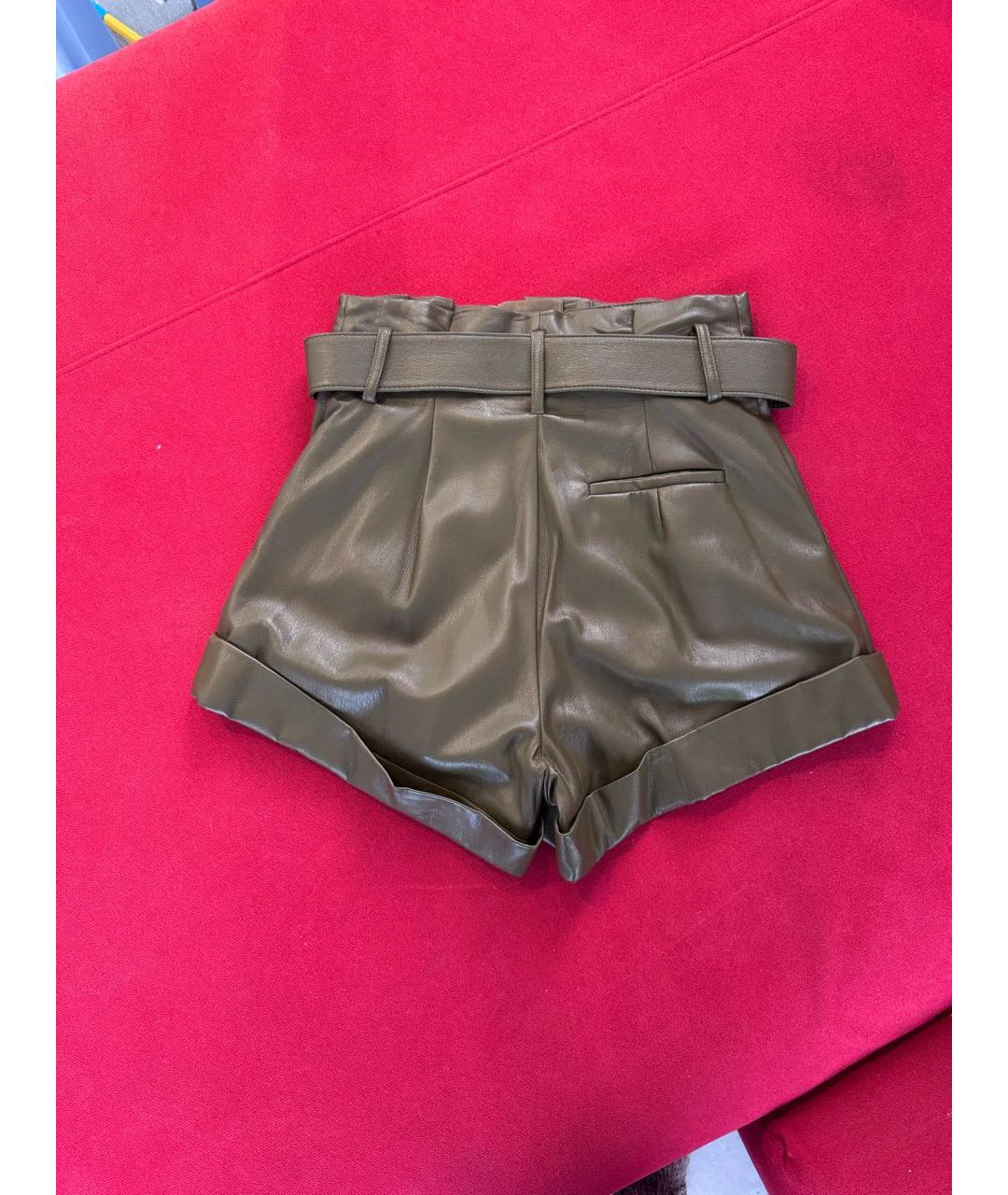 SELF-PORTRAIT Хаки шорты, фото 2