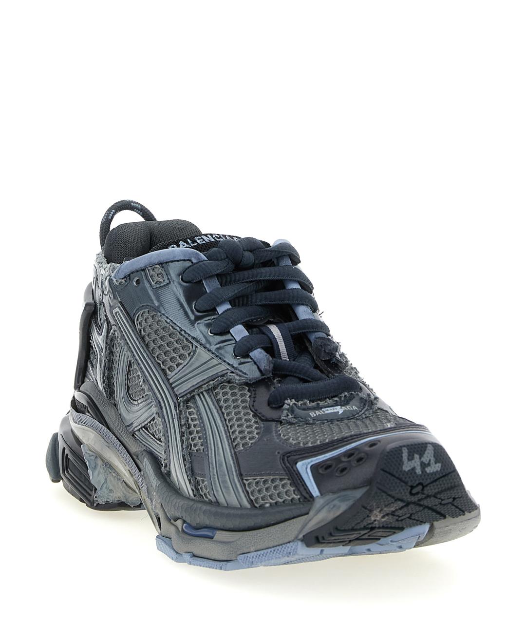 BALENCIAGA Мульти текстильные низкие кроссовки / кеды, фото 2