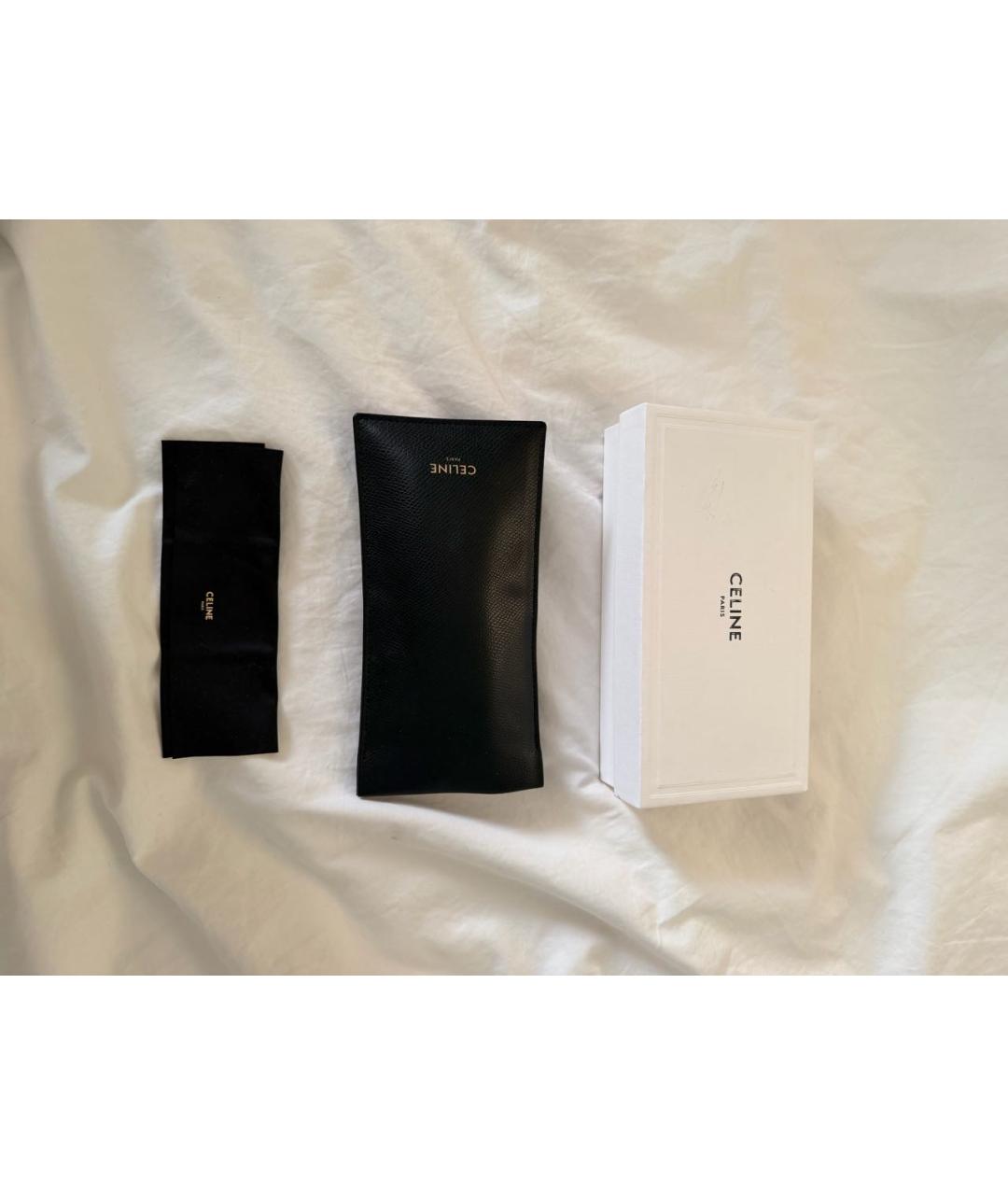 CELINE Черные пластиковые солнцезащитные очки, фото 5