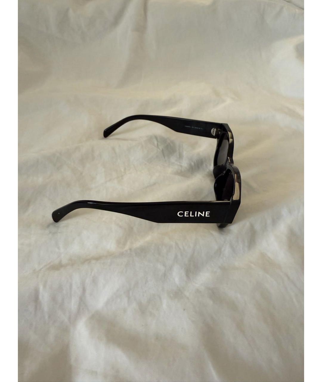 CELINE Черные пластиковые солнцезащитные очки, фото 8