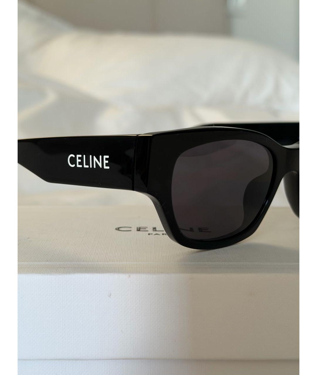 CELINE Черные пластиковые солнцезащитные очки, фото 3