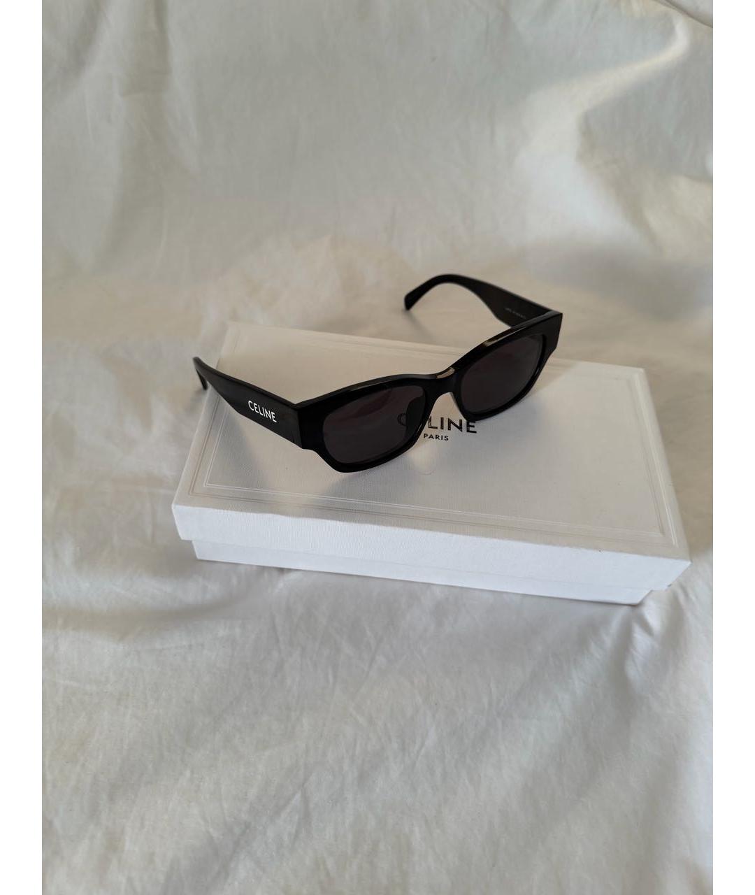 CELINE Черные пластиковые солнцезащитные очки, фото 6