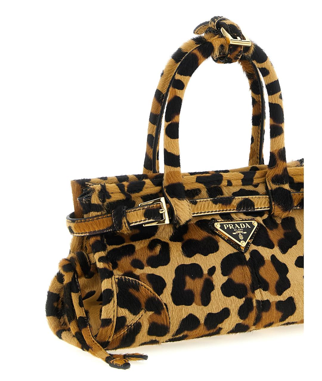 PRADA Коричневая кожаная сумка тоут, фото 3