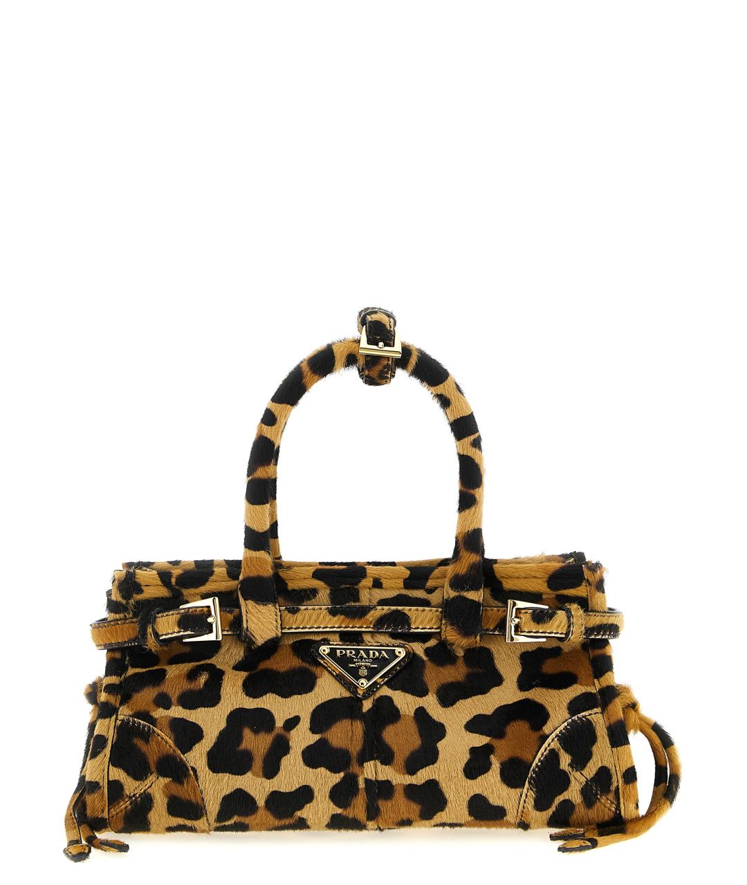 PRADA Коричневая кожаная сумка тоут, фото 1