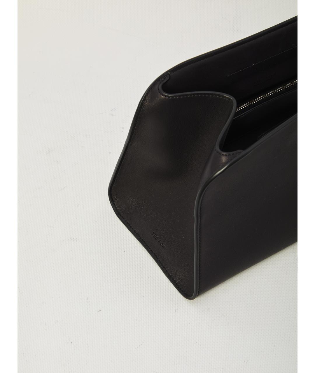 THE ROW Черная кожаная сумка через плечо, фото 4