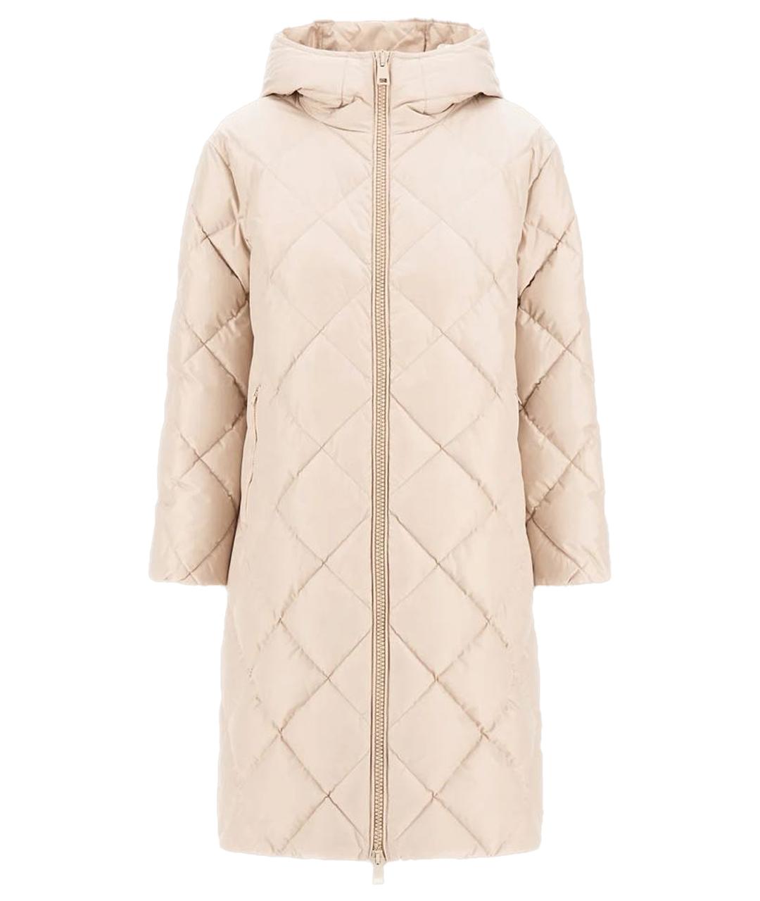 HERNO Бежевый полиамидовый пуховик, фото 1