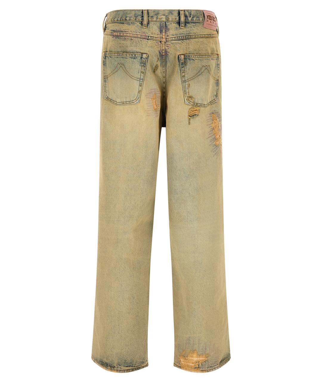 KENZO Мульти хлопковые прямые джинсы, фото 2