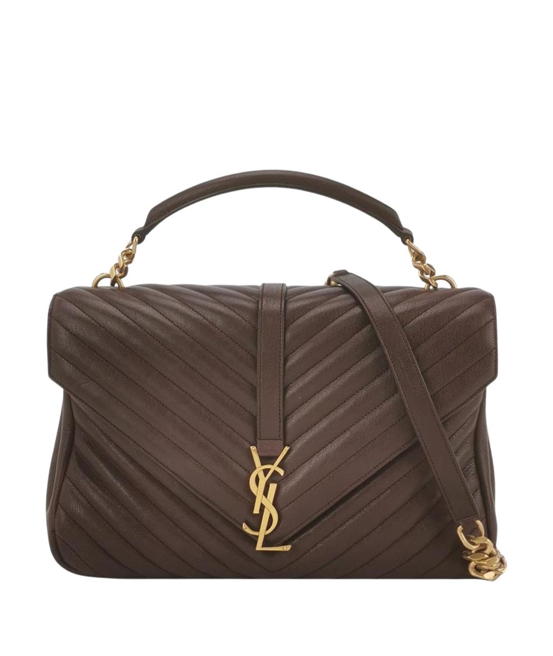 SAINT LAURENT Кожаная сумка через плечо, фото 1