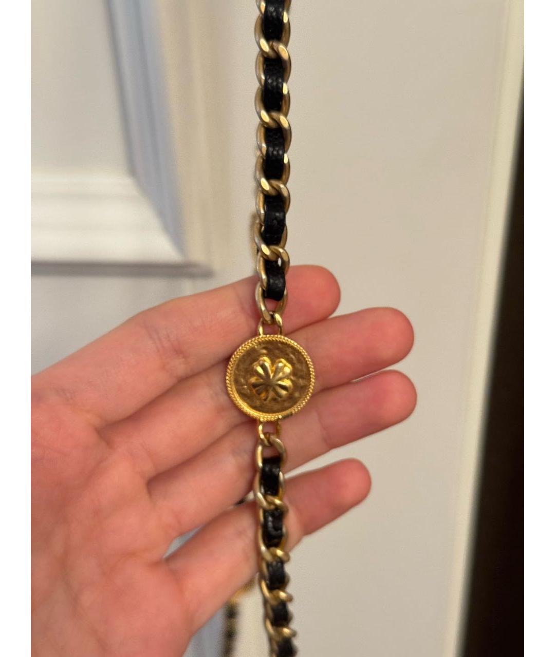 CHANEL Черная кожаная сумка через плечо, фото 7