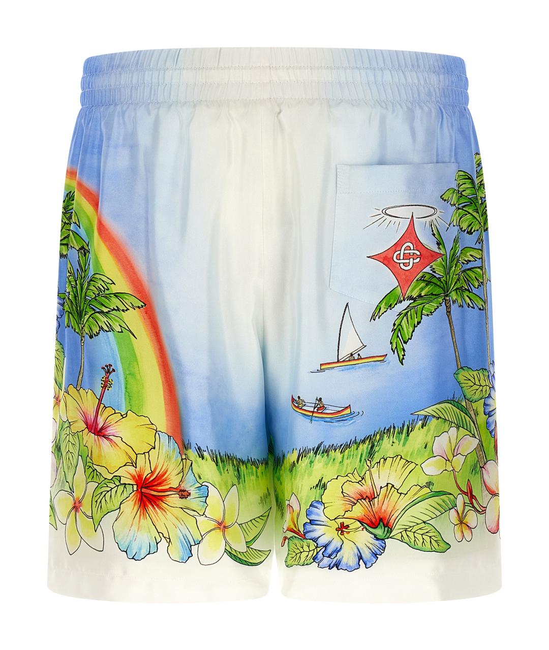 CASABLANCA Мульти шелковые шорты, фото 2