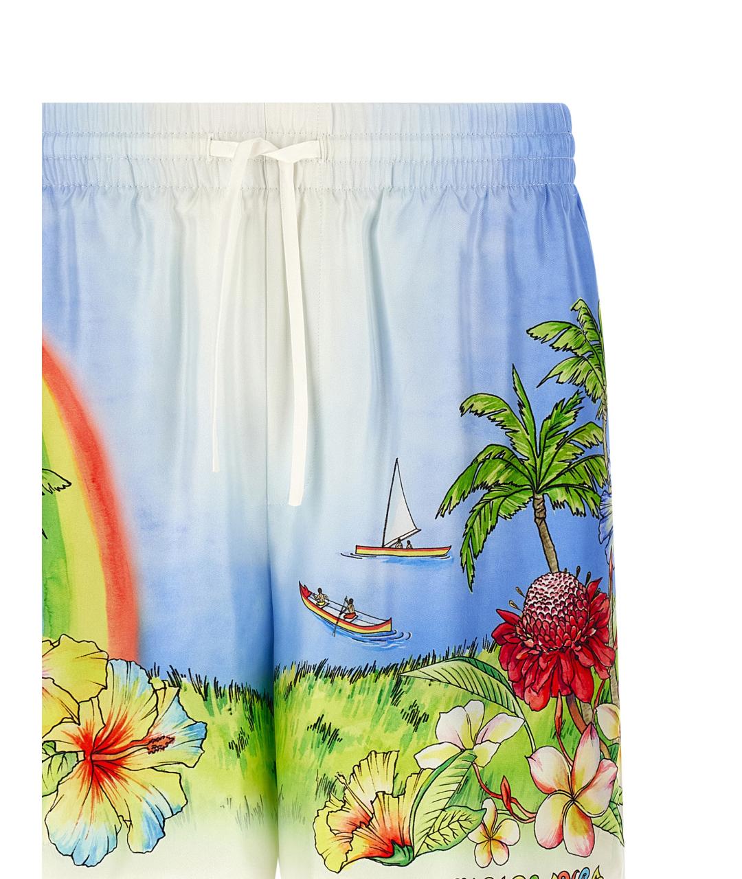 CASABLANCA Мульти шелковые шорты, фото 3