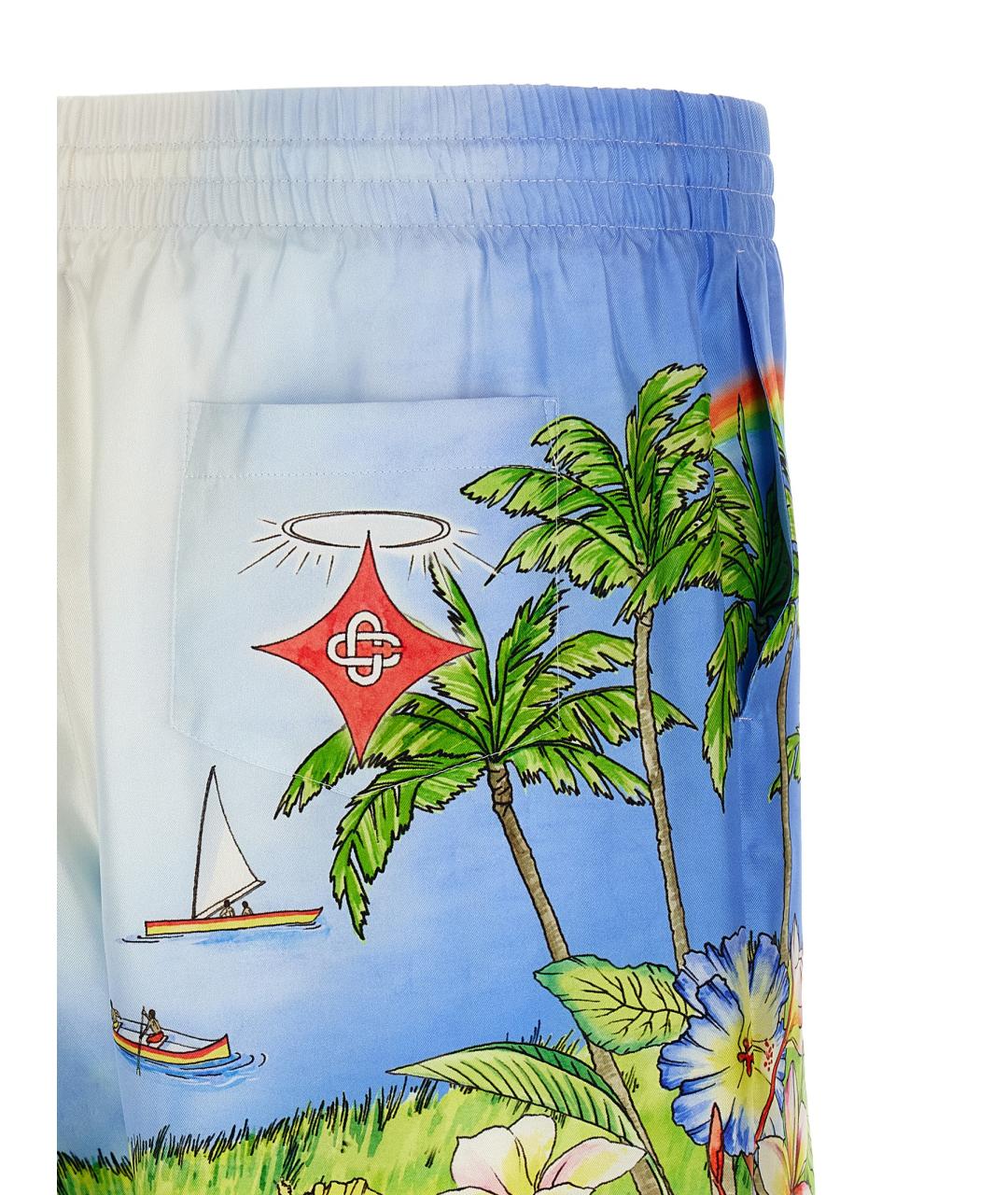 CASABLANCA Мульти шелковые шорты, фото 4