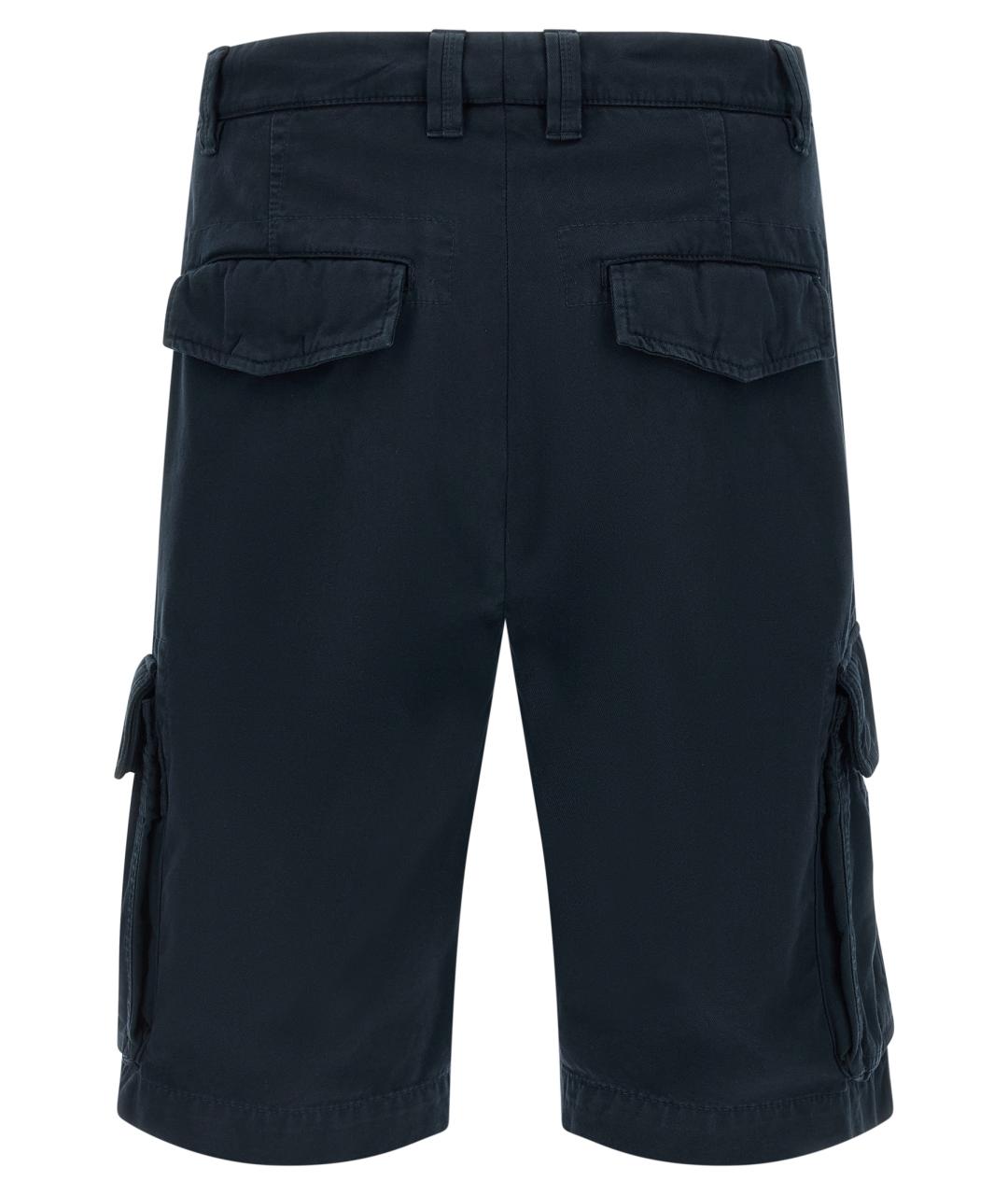 BRUNELLO CUCINELLI Синие хлопковые шорты, фото 2