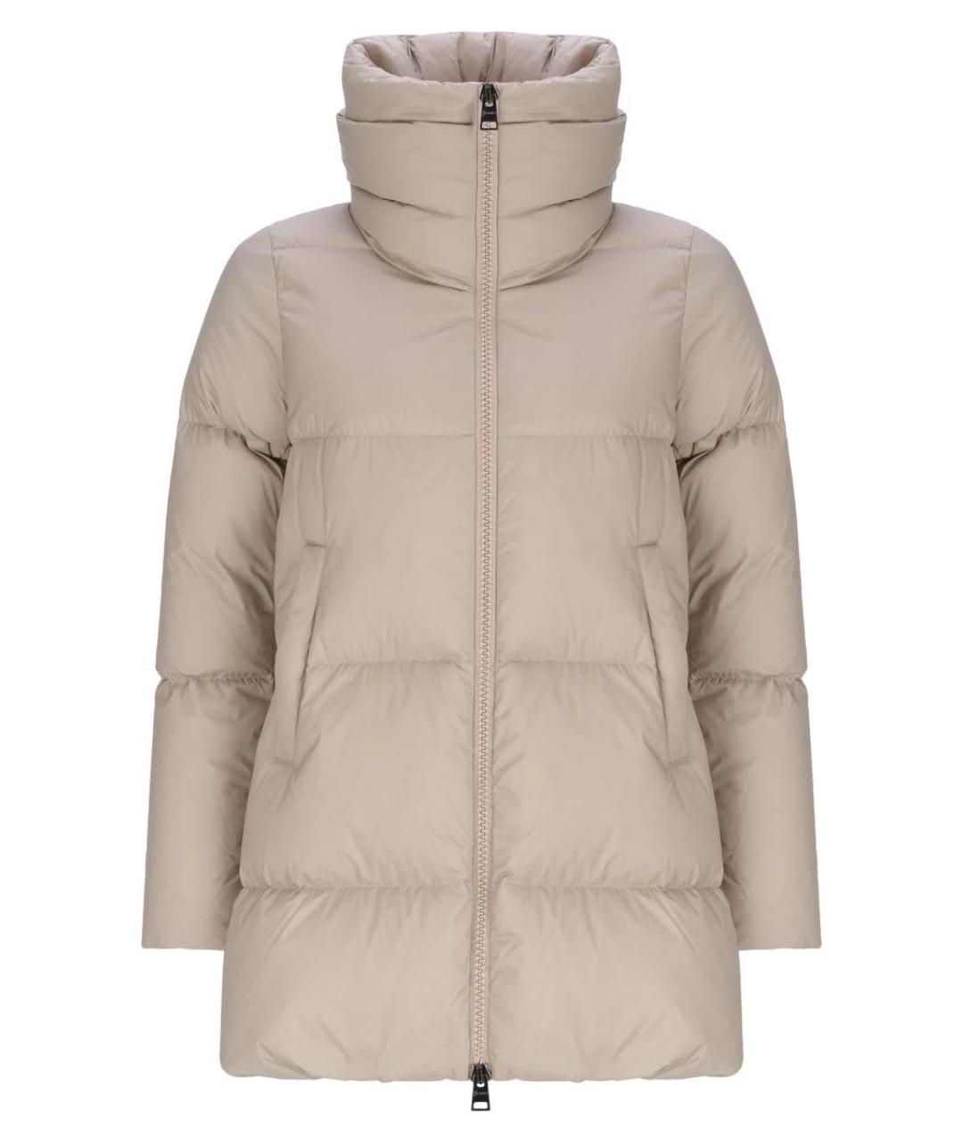 HERNO Бежевая полиамидовая куртка, фото 6