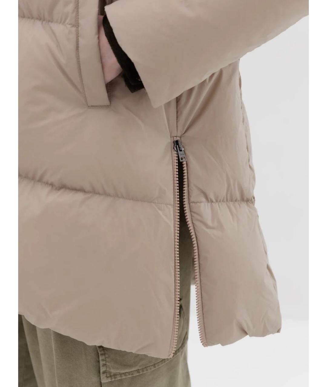 HERNO Бежевая полиамидовая куртка, фото 4