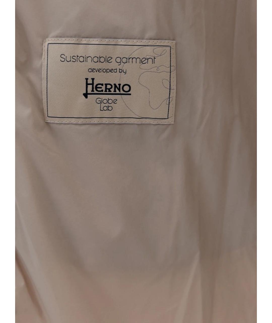 HERNO Бежевая полиамидовая куртка, фото 5