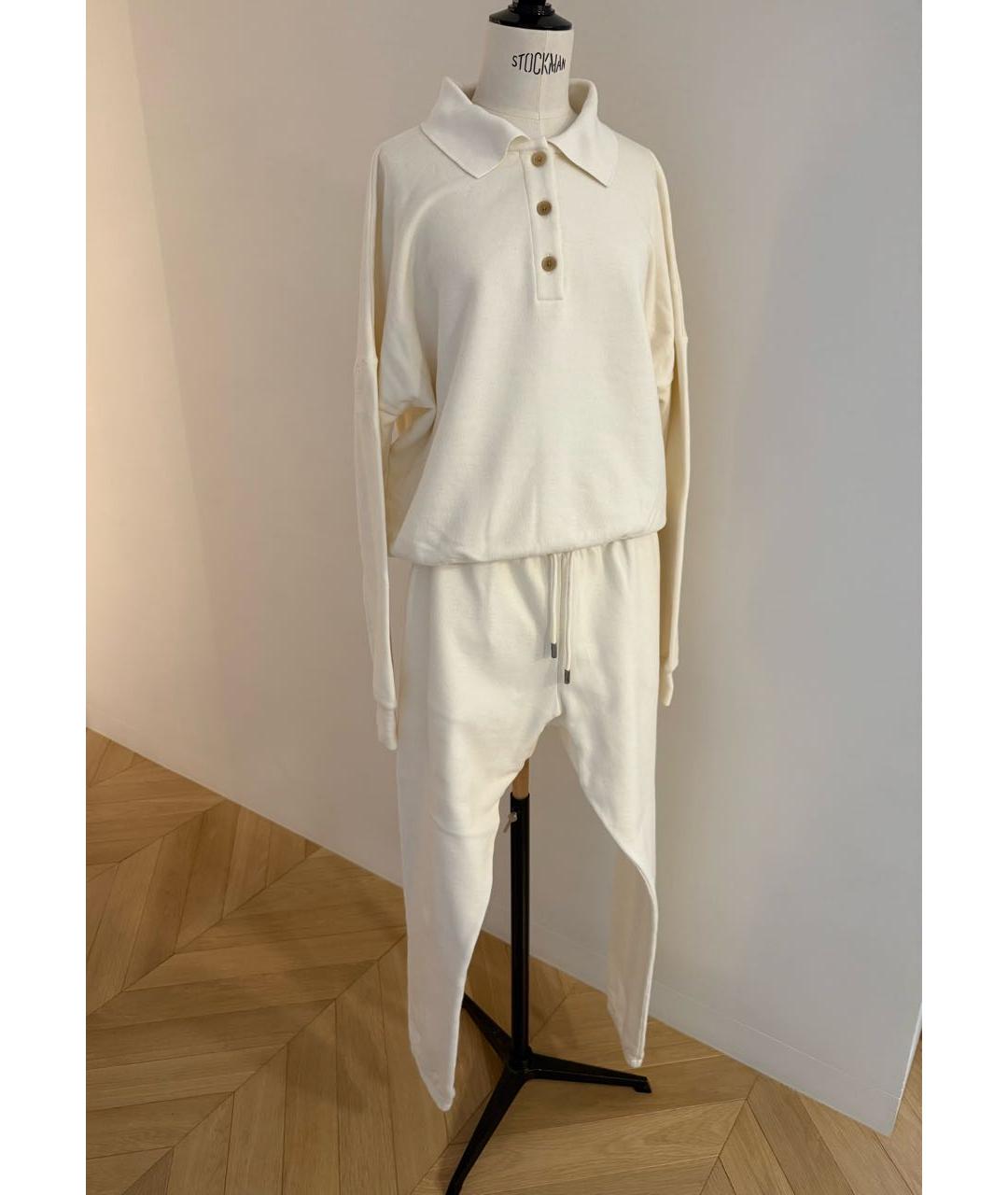 THE ROW Белый хлопковый костюм с брюками, фото 5
