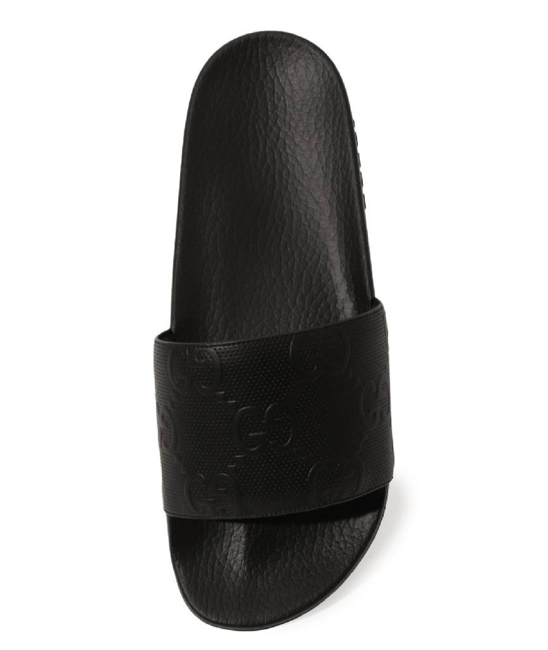 GUCCI Черные шлепанцы, фото 3