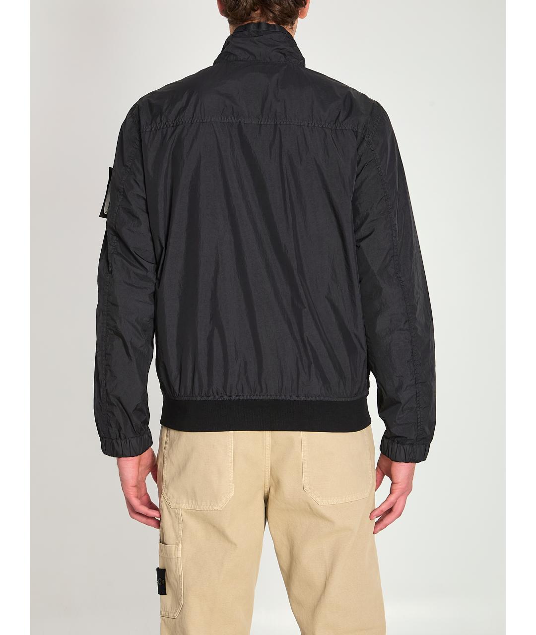STONE ISLAND Черная полиамидовая куртка, фото 4
