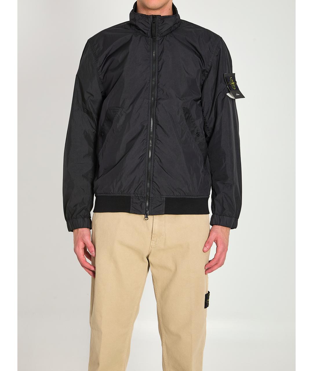 STONE ISLAND Черная полиамидовая куртка, фото 6