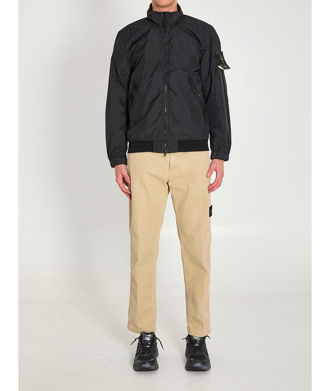 STONE ISLAND Черная полиамидовая куртка, фото 5