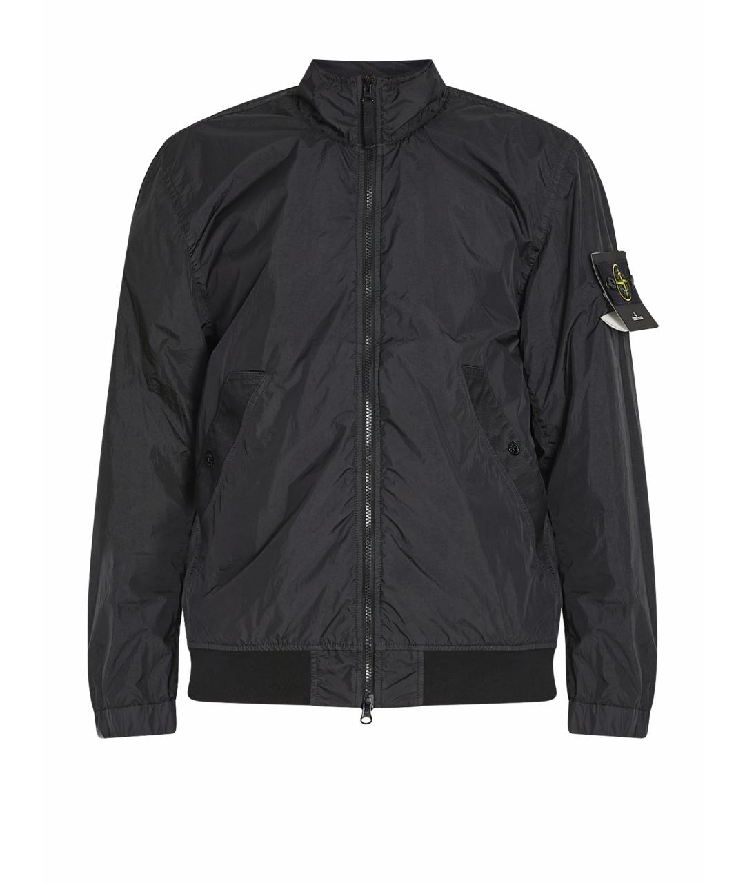 STONE ISLAND Черная полиамидовая куртка, фото 1