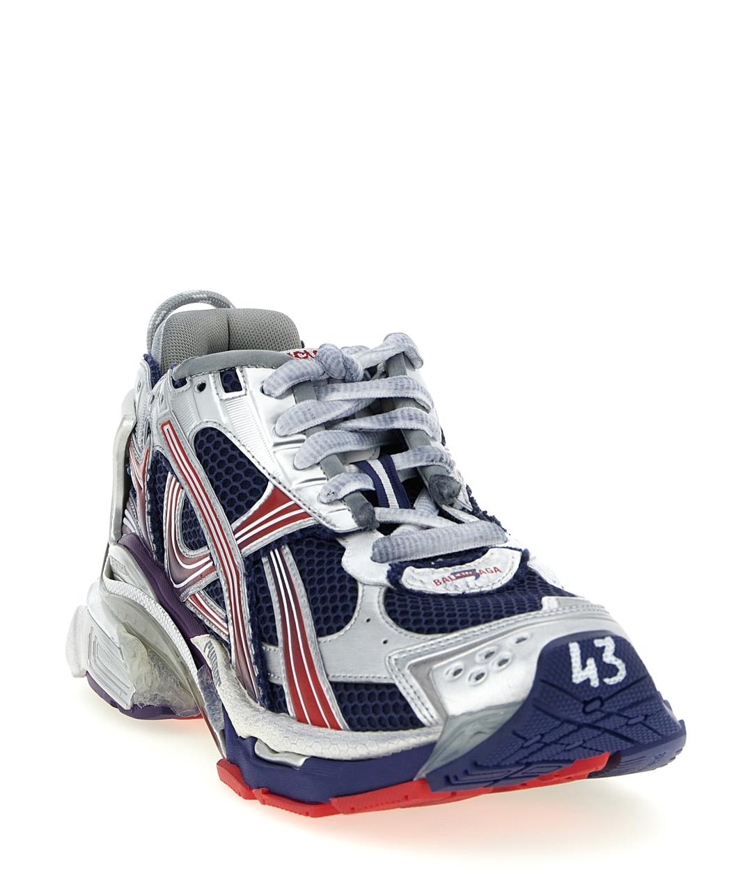 BALENCIAGA Мульти текстильные низкие кроссовки / кеды, фото 2