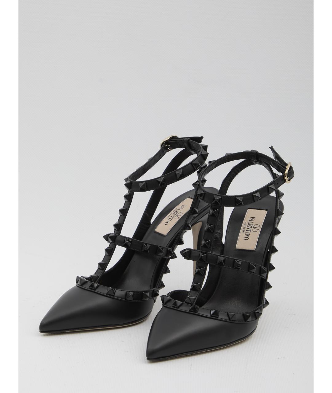 VALENTINO Черные кожаные туфли, фото 2