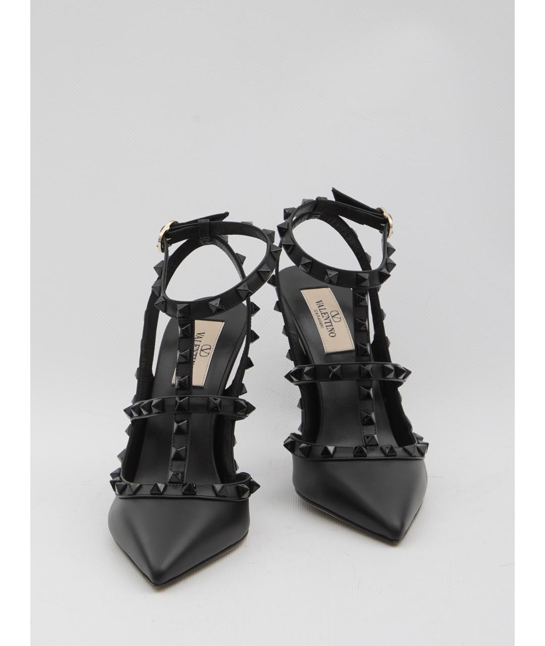 VALENTINO Черные кожаные туфли, фото 5