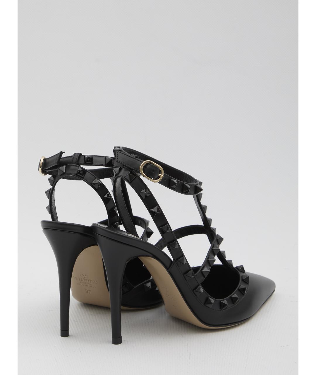 VALENTINO Черные кожаные туфли, фото 3