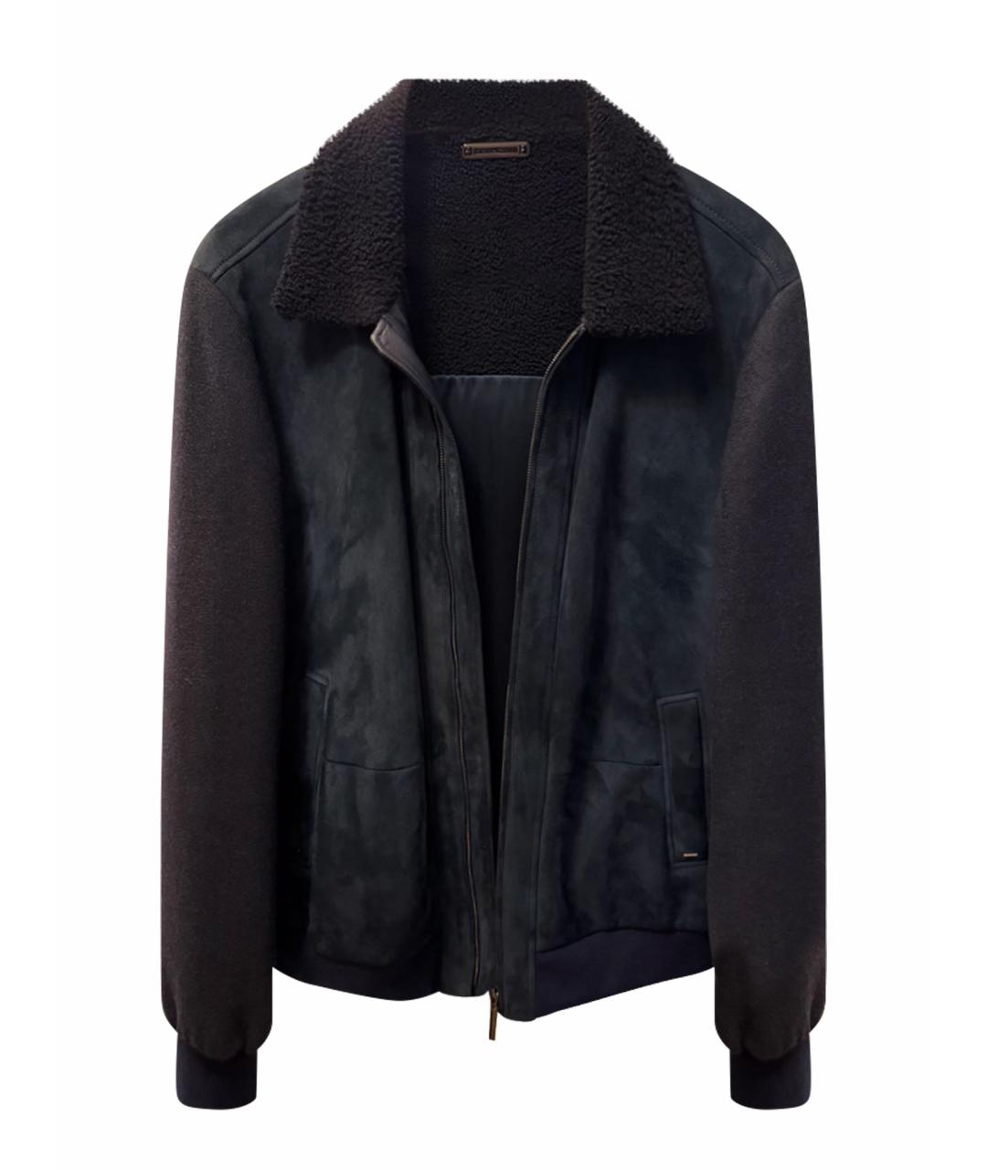 STEFANO RICCI Темно-синяя кашемировая куртка, фото 1