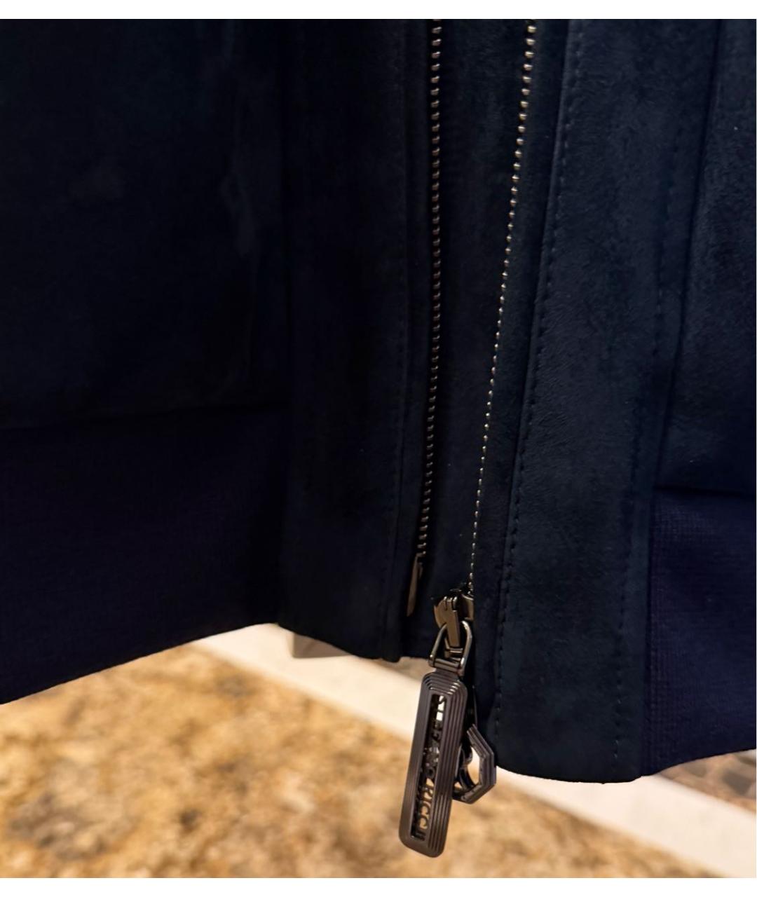 STEFANO RICCI Темно-синяя кашемировая куртка, фото 4